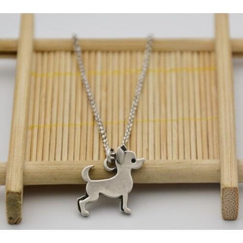 Wholesale New Trendy Gold Silver Personalized chihuahua Necklace High Quality Hunger Games Pendant Necklace Women Best Friend