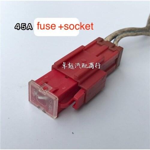 Original used second hand 45A 65A 75A fuse for excavator Kobelco Hitachi Komatsu Sumitomo