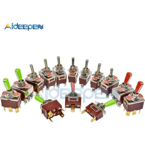 Toggle Switch E-TEN(C)1322/1221/1321/1122/1021/1121/223 E-TEN(A)9310/9210 2/3/4/6/9/12 Pin ON-ON ON-OFF-ON Switch Waterproof Cap