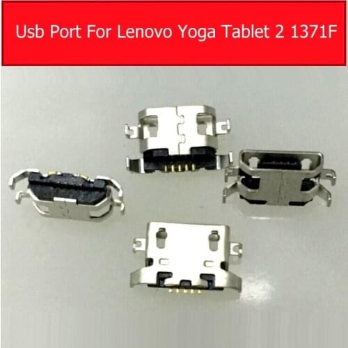 Genuine USB charger jack slot For Lenovo YOGA Tablet 2-1371F USB port socket Sync Date charging connector dock Repair parts
