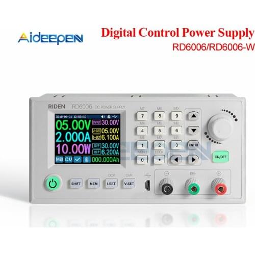 RD RD6006 RD6006W USB WiFi DC Voltage Current Step-down Regulated Power Supply Module Buck Adjustable Converter Monitor 60V 6A