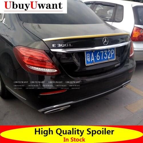 For Mercedes Benz W213 AMG 2015-2018 ABS Spoiler Car Tail Wing Decoration Rear Trunk Spoiler For Mercedes W213 E Class