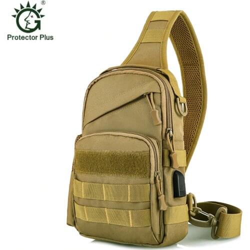 Tactical Sling Bag Outdoor Chest Pack Shoulder Backpack Military Sport Bag for Trekking Camping Hiking Sling Daypack