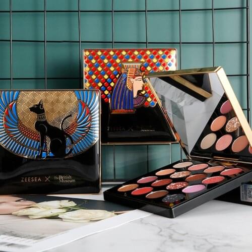 ZEESEA Zi Color Egypt Eyeshadow Compact 16-Color Anderson Cat Sequined Floral Fire ye can Sixteen Color Eyeshadow Compact