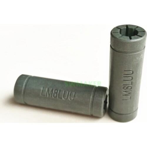 SWMAKER 1pcs Solid Polymer LML8UU Linear Bearings Bushing LM8LUU 8MM 8*15*45mm Prusa for Mendel DIY CNC machine