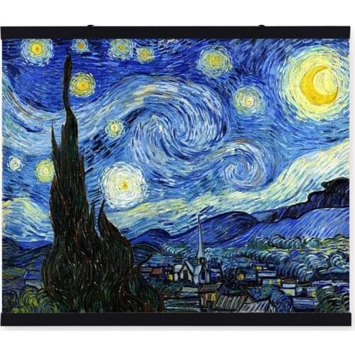 100% Hand Painted Decorative Oil Painting Reproductions on Canvas Starry Night Vincent Van Gogh Impressionist Wall Art