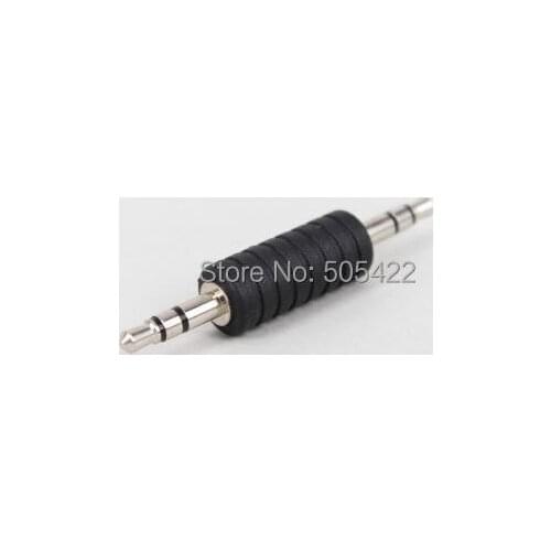 100pcs/lot 3.5mm Stereo Male to 3.5mm Male Audio Headphone Adapter Jack Coupler Connector