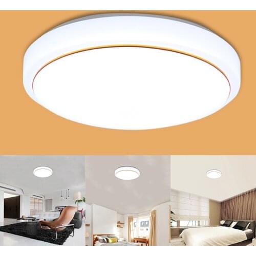 12/15/18/20/24/30W Acrylic Ceiling Lights White Round Bedroom Led Lamp For Modern Hallway Indoor Lighting люстра светодиодная
