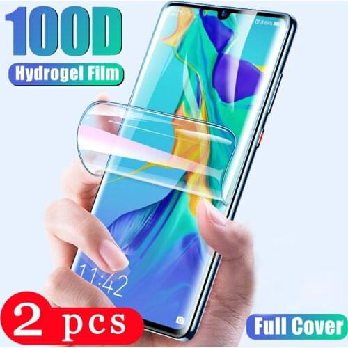 2Pcs soft full cover for huawei mate 20x 20 pro lite hydrogel film phone screen protector Not Glass protective film smartphone