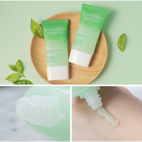 60g Matcha Exfoliating Peeling Gel Scrub Moisturizing Scrubs Repair Face Nourishing Cream Whitening D7H4