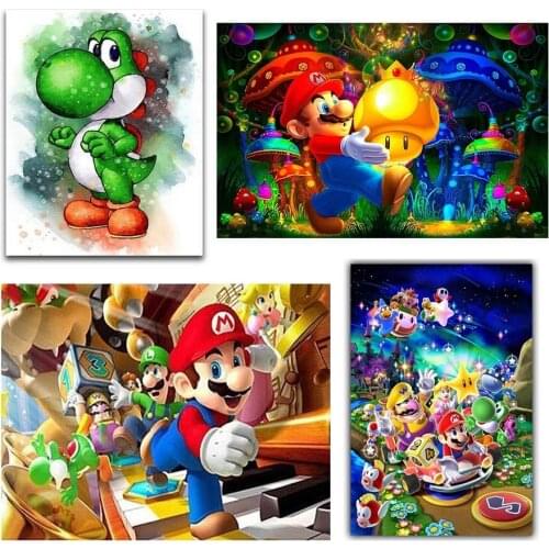 5D Diamond painting disney Cartoon Super game character DIY Diamond embroidery Full Cross stitch kits mosaic home decor