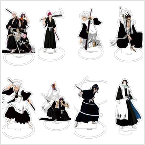 Anime Bleach Kurosaki Ichigo Kuchiki Rukia Aizen Sousuke Hitsugaya Acrylic Stand Figure Model Plate Cosplay Collection Gifts