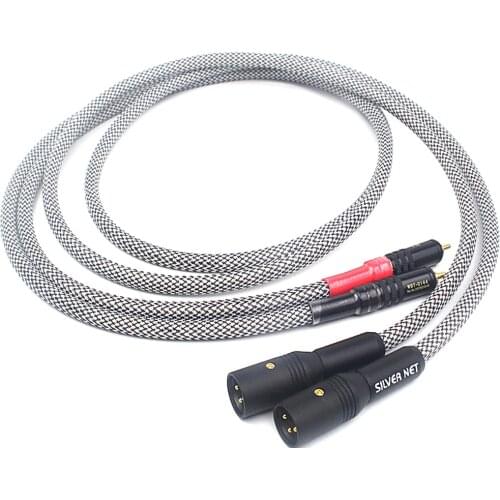 QED Alloy Gold Plated RCA To XLR Male Female Audio Cable for Hifi Amplifier CD Player