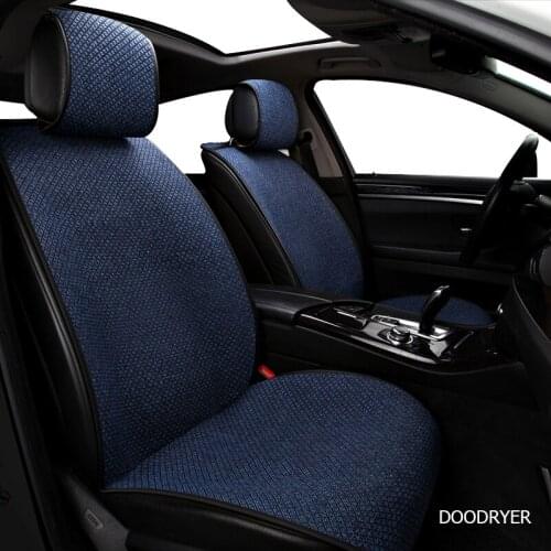 DOODRYER flax car seat covers For audi a6 4f a4 a3 a5 q3 q5 q2 lada xray mitsubishi pajero skoda octavia nissan leaf seat cover
