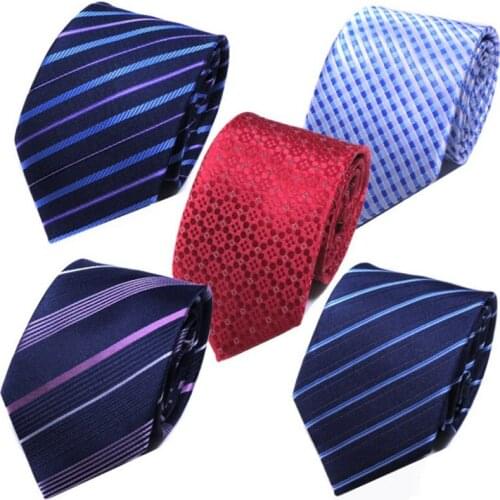 Business Men Ties Mens Wedding Korean Jacquard Stripe Hand Ties For Men Foreign Trade Professional Wear Tie