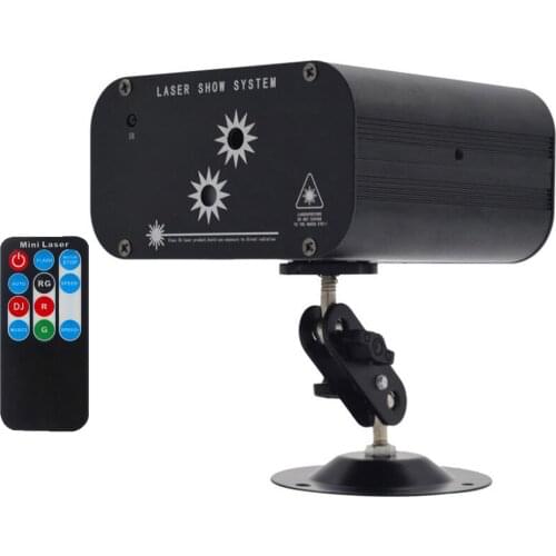 DJ Disco Light Stage Projector Party Lighting 2 beam 48 pattern RGB EU