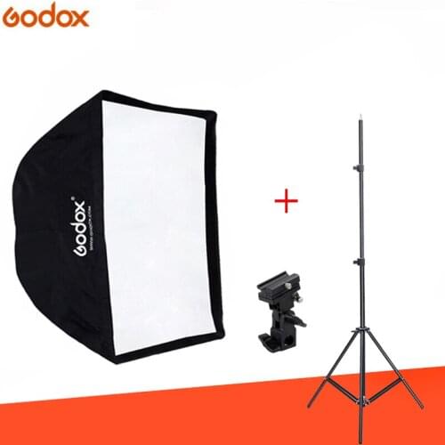 Godox 50*70cm/60*60cm/70*70cm/60*90cm/80cm/95cm/120cm Umbrella Softbox+Light Stand+Type B for Flash Speedlight Photography