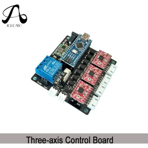 ICROATO GRBL USB Port CNC Engraving Machine Control Board, 3 Axis Control,Laser Engraving Machine Board