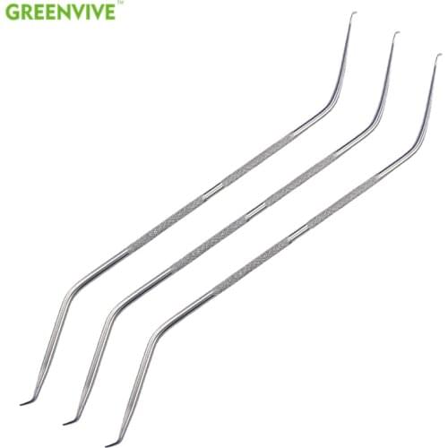 10PCS/Lot Double Ended Stainless Steel Grafting Tool Beekeeping Grafting Tools for Queen Larvae Beehive Tool