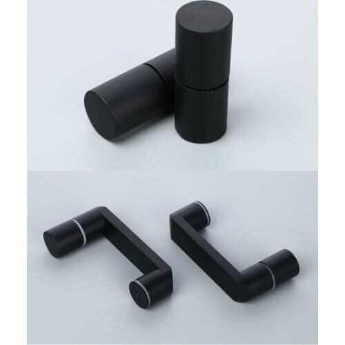 Matte Black Shower Box Glass Door Pull Knob