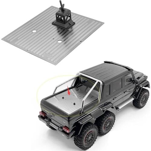 Rc Rock Crawler Car Body Bucket Trunk Metal Decoration Plate For 1/10 Scale Traxxass TRX-6 Benzz 6X6 G63 G500 Upgrade Parts