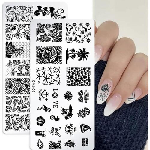Nail Sticker DIY Decorations Striped Line Flower Durable Nail Art Decor Slider Manicure for Women