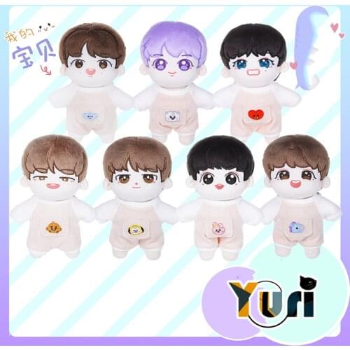 New Baek Hyun Jin V Jimin Kpop Star Plush Doll Body Clothes Clothing Toy Stuffed 20cm Cute Xmas Gift