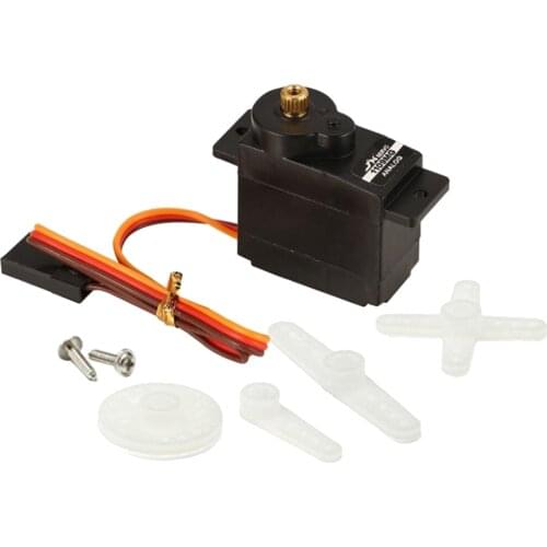 Upgraded 10g Mini Metal Gear Analog Servo 4.8V-6V 2.5Kg for RC Car Boat Robot Arm Helicopter Replacement Spare