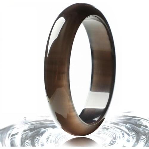 Genuine Black Jade Bracelet Women Men Natural Obsidian Bangle Fine Jewelry Gifts For Ladies Certified Jades Stone Bangles