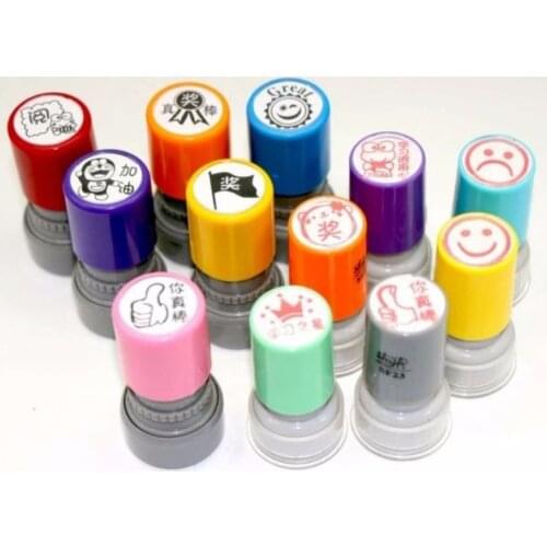 Custom Stamper Round Self-Inking Stamp Photosensitive seal Customized company name Logo Scrapbooking/Card/Wedding ink pad