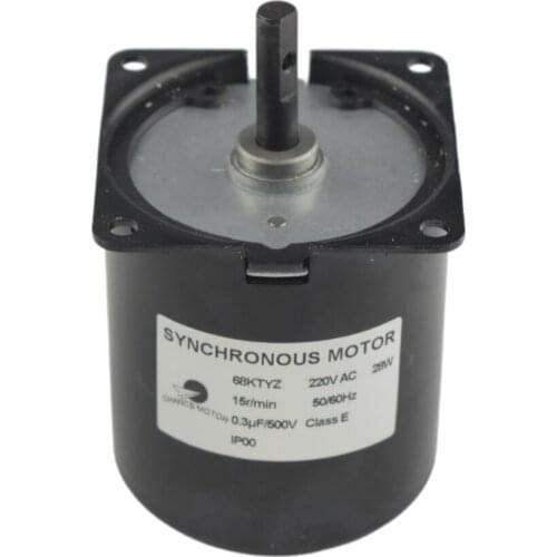 Best Quality 68KTYZ 220V 50/60Hz 15RPM AC Synchronous Motor With Bracket Permanent Synchronous Motor for Curtain Lift
