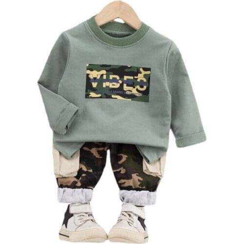 New Spring Autumn Baby Girls Clothes Suit Fashion Children Boys T-Shirt Pants 2Pcs/Sets Toddler Sports Costume Kids Tracksuits