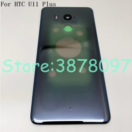 Original 6.0 inches Back Battery Cover Rear Glass Case For HTC 2Q4D200 U11 Plus Battery Cover With Logo