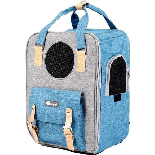 Shoulder Cat Bag Dog Backpack Mesh Breathable Large Space Portable Pet Space Bag Wear-resistant and Scratch-resistant Cat Crate