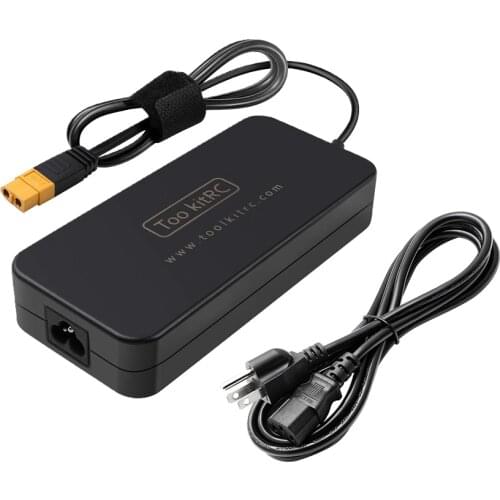 ToolkitRC AC Power Adapter 180W Output Power XT60 US Plug 19.5V 9.23A for RC LiPo Battery Charger Balance Like iSDT DC Charger