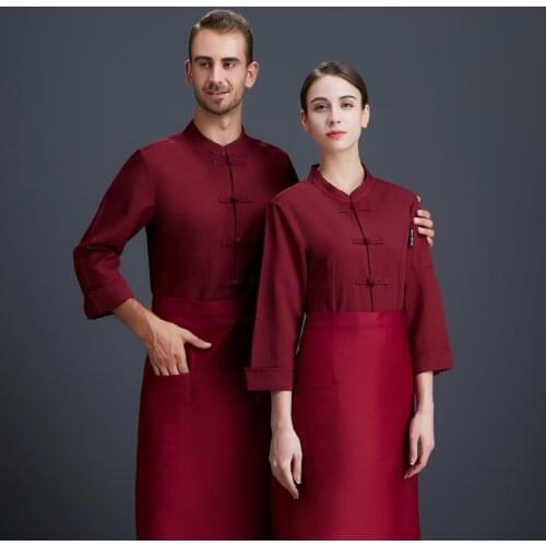 Wholesale Unisex Kitchen Chef Restaurant Uniform Breathable Double Breasted Food Service Chef Jacket Cafe Bakery Catering Cook