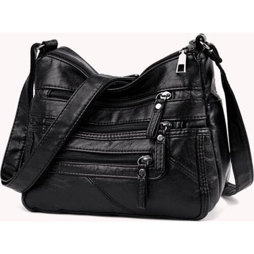 High Quality Womens Soft Leather Shoulder Bags Multi-Layer Classic Crossbody Bag Luxury Designer Handbag and Purse