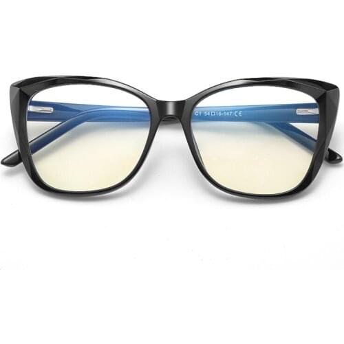 JULI Cat Eye Glasses Frame Women Bblue Light Blocking Glasses Clear Computer Optical Frame UV400 Vintage Oculos Eyeglasses 6011