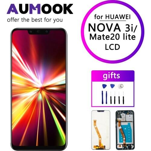LCD For Huawei Nova 3i Display Screen with Frame Digitizer LCD Replacement for mate 20 lite INE-LX2 LCD Assembly