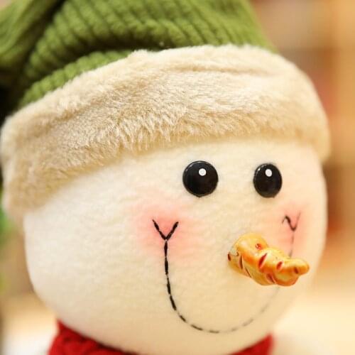 2020 1Pc Cute Snowman Doll Christmas man Plush Toy Festival Decoration Ragdoll stuffed Santa Claus Christmas Gift for Kid girl