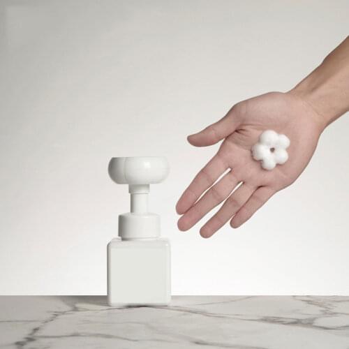 250ml Soap Bottle Cosmetic Bottles Foaming Lotions Refillable Bottle Flower Pump Head Soap Shampoo Cosmetic Empty Bottle