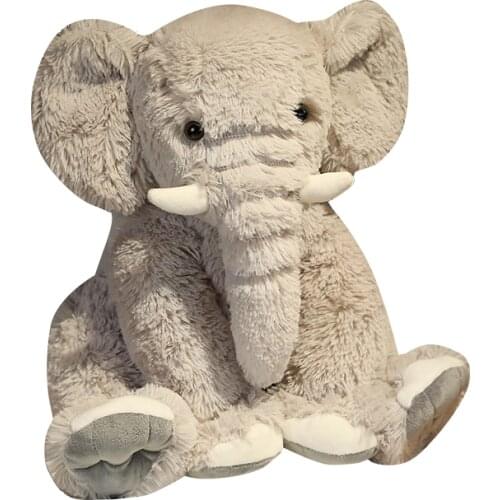 45cm Big Elephant Doll Childrens Rest Pad Cute Plush Stuffed Cotton Animal Pillow Cartoon Christmas Gift For Baby