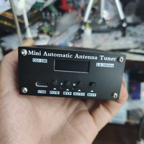 ATU-100 1.8-50Mhz ATU-100mini Auto Antenna Tuner 0.91 Inch Oled Case