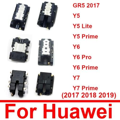 Audio Jack Flex Cable For Huawei GR5 2017 Y5 Y6 Y7 Y9 Prime Pro Lite 2017 2018 2019 Headphone Earphone Port Flex Cable Parts