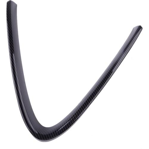 Car Front Bumper Grille Decor Trim Cover Strip Fit For Alfa Romeo Giulia 2017 2018 2019 2020 ABS Carbon Fiber Style