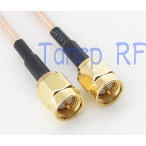 Free Shipping! RG316 extension cable 3FEET SMA male to SMA male plug RF adapter connector 100CM Pigtail coaxial jumper cable