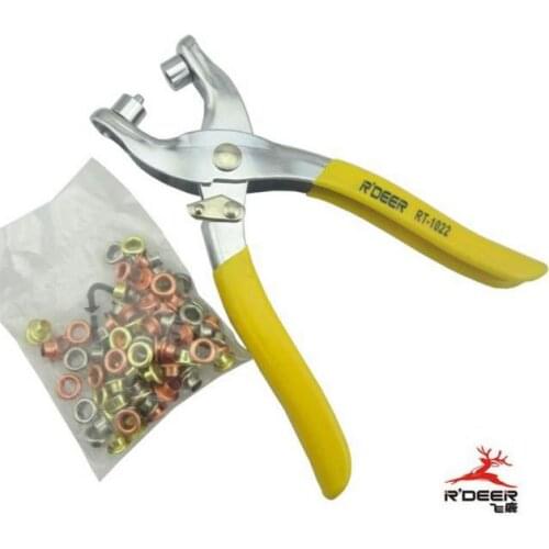 Free Shipping Special Using Button Fastener Press Pliers Eyelet Setter Cloth Button Snap Hand Tool + Gift 100pcs Button RT-1022