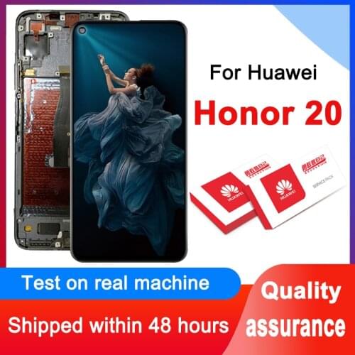 100% Tested 6.26" Display Replacement For Huawei Honor 20 YAL-L21 YAL-AL00 YAL-TL00 LCD Display Touch Screen Digitizer Assembly