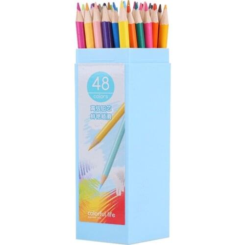 DL 6534 hexagonal packing lead 48 color unleaded poison safe environment clean smooth smooth colored pencil