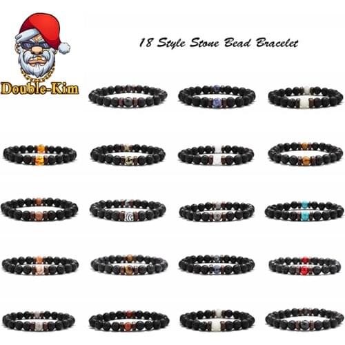 Double kim Stone Bracelets For Men